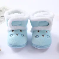 Snow Boots Baby Toddler Soft Sole Plus Velvet Warm Newborn First Walkers Infant Comfortable Walking Shoes 5