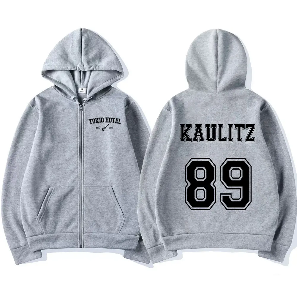 Rock Band Tokio Hotel Kaulitz Zipper Hoodies Men's Clothing Autumn