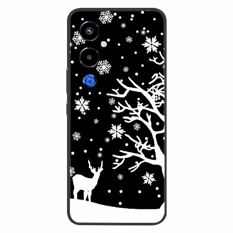 Christmas Silicone Soft TPU Phone Case - Festive Holiday Gift Cover