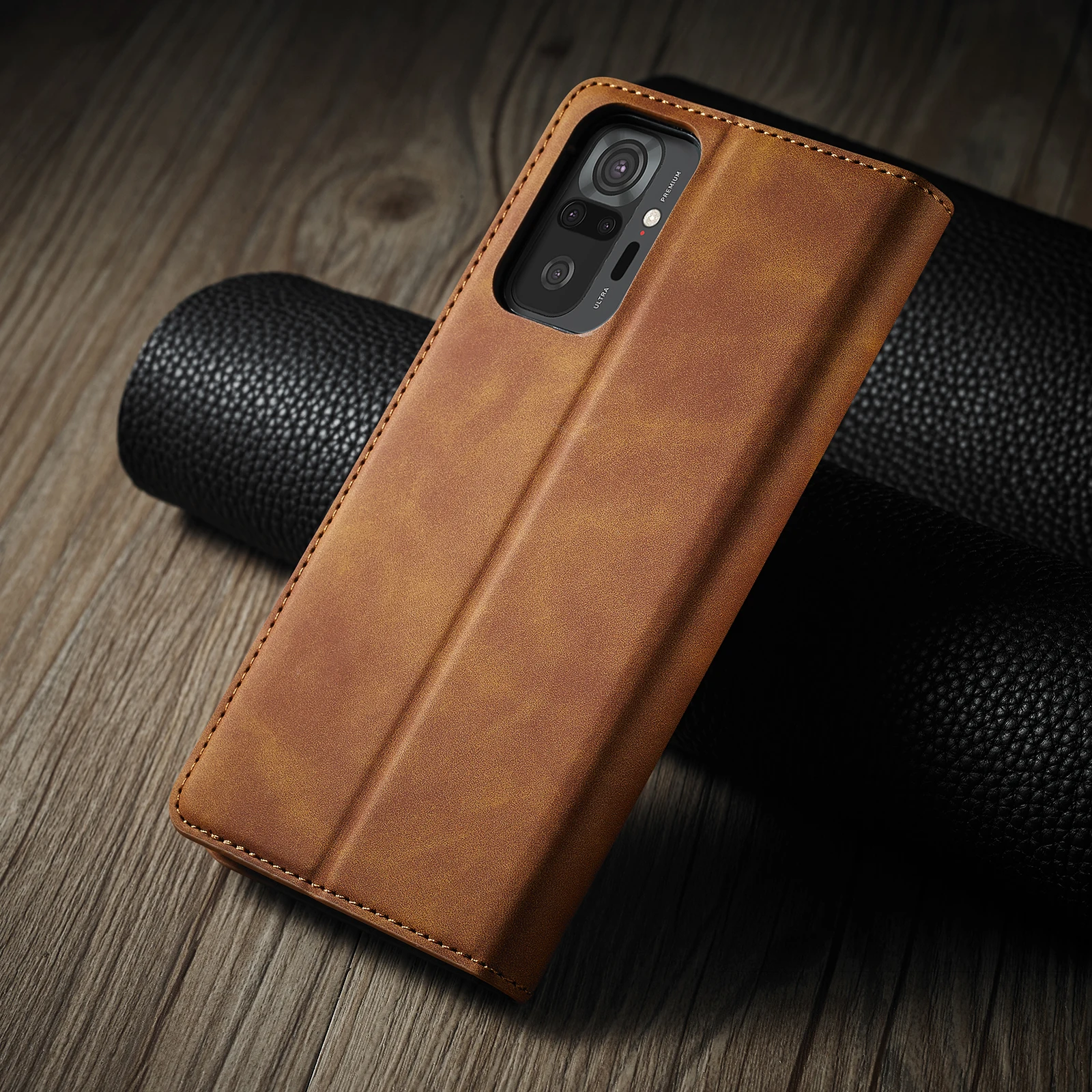 Luxurious Leather Flip Phone Case with Card Wallet Cover