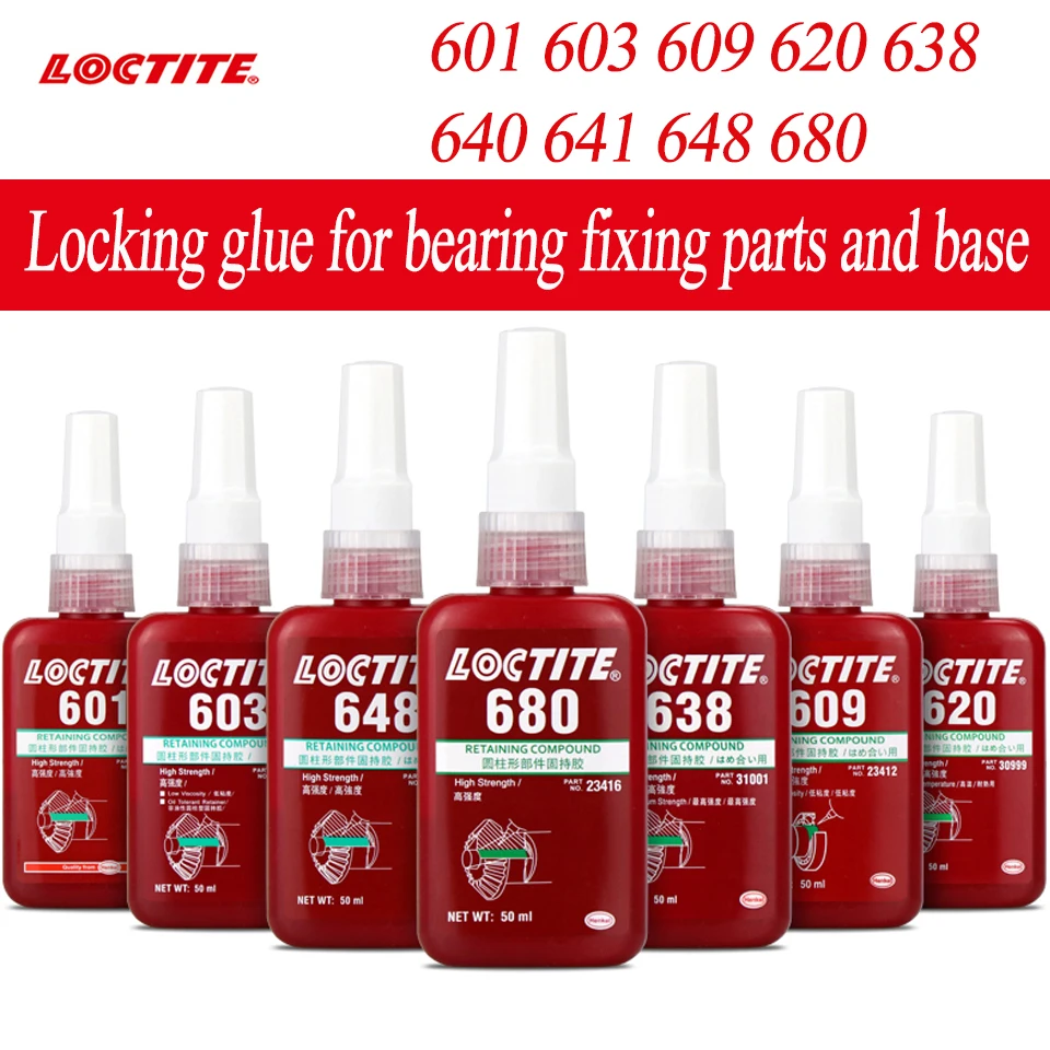 Loctite 638 620 648 680 hold cola cilíndrica rolamento cola fixação