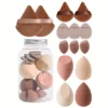 14pcs Makeup Sponge Set With Storage Jar Latex-Free, Makeup Sponge Finger Puff, Dual-Use Wet & Dry Foundation Cosmetic Puffs 5