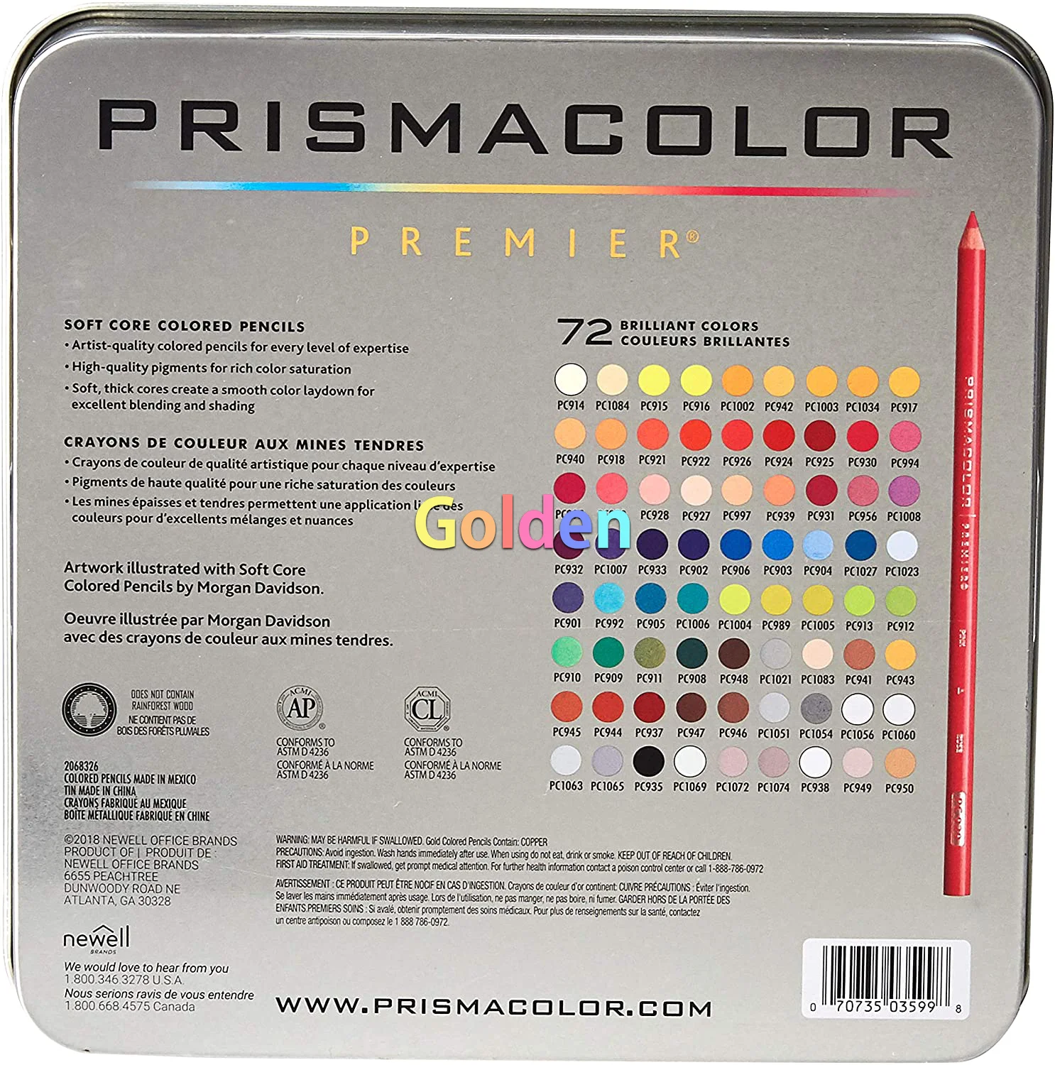 Prismacolor Premier Soft Core Colored Pencils, Assorted Colors, Set of 48 