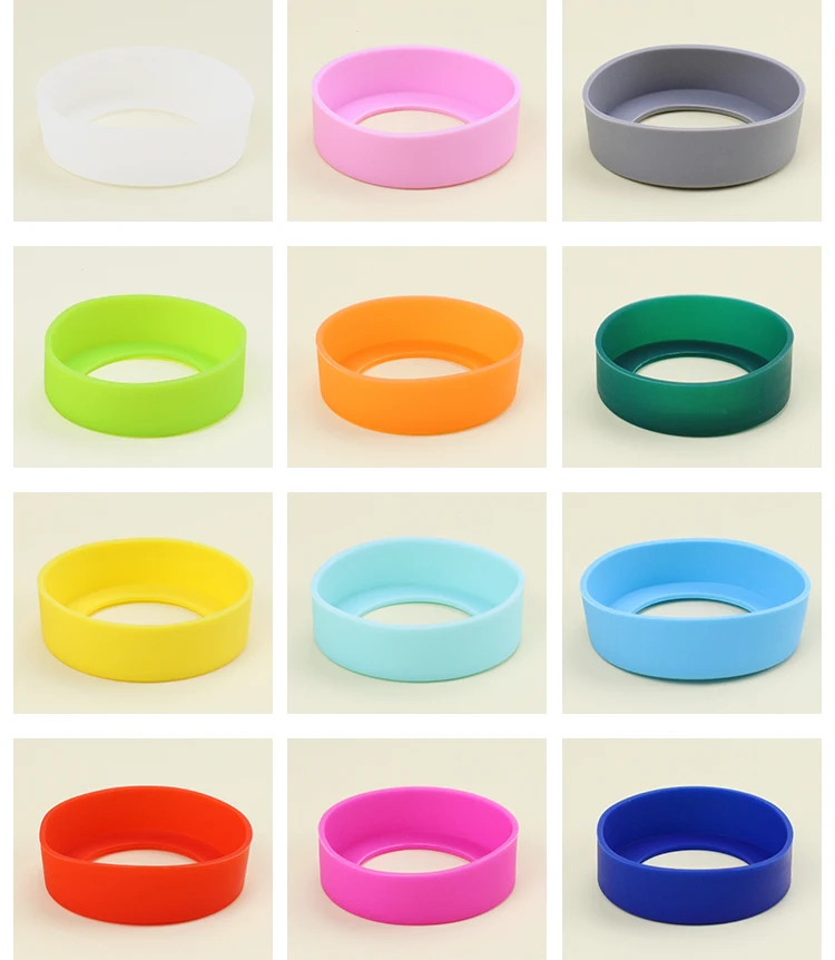 7cm Dia Silicone Cup Sleeve Set Insulated Sleeves Cup Holder Silicone Sleeves Heat Resistant Protective Sleeve