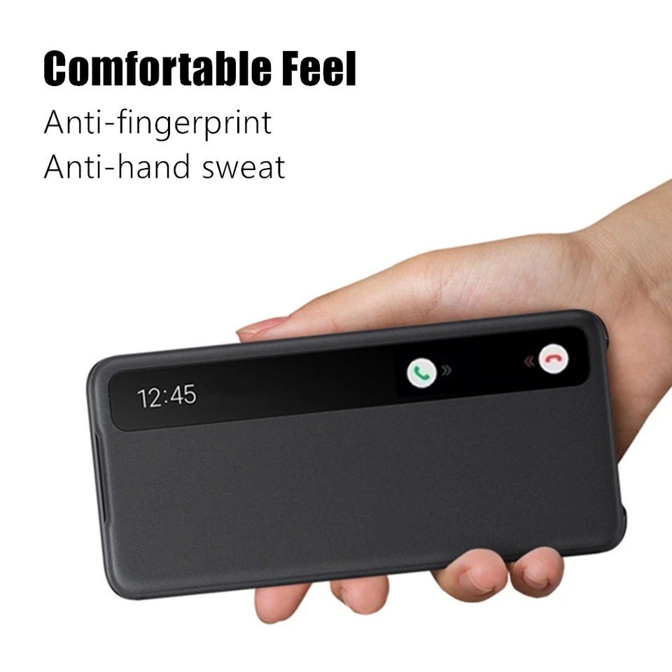 Window View Clear Intelligent Flip Cover For Samsung Galaxy S20