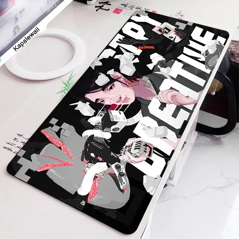

Black White DIY Custom Large Mouse pad mat Anime gaming mousepad L XL game Customized personalized Mouse Pad XXL 100x50 Carpet
