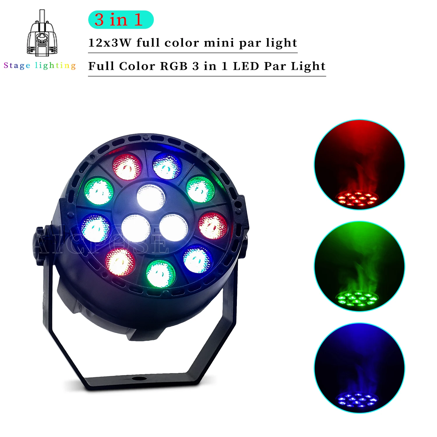 

Миниатюрный светодиодный RGB светильник 3 в 1, плоский Точечный светильник 3 в 1 RGBW со стандартным DMX512 контролем для вечеринки в честь Дня Рождения, танцевальной студии, дискотеки для диджея