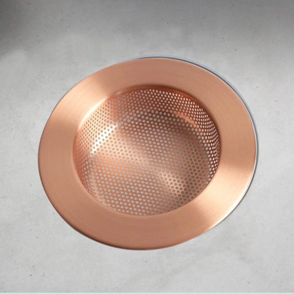 Talea Basket Filter For Kitchen Sink Sewer Tiny Kitchen Essentials Red Copper Color QS419C004