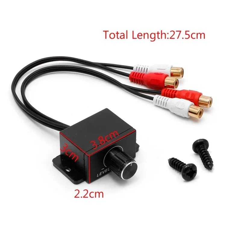 Car Speaker Car Audio Amplifier Bass RCA Level Remote Volume Control Knob LC-1 Universal Amplifier Volume Regulator Car Amplifier Wiring Kit