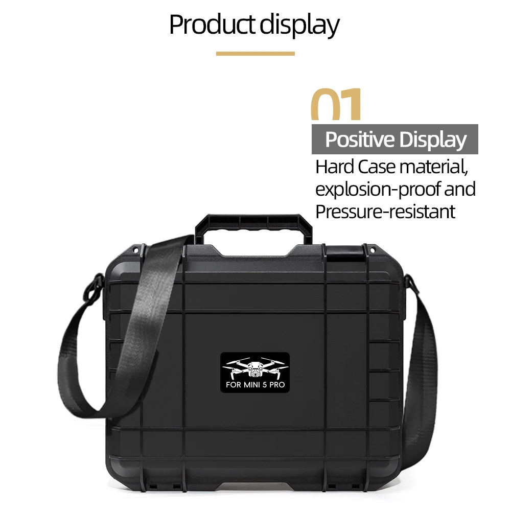 Étui DJI Mini 5 Pro – Coque rigide étanche et antidéflagrante