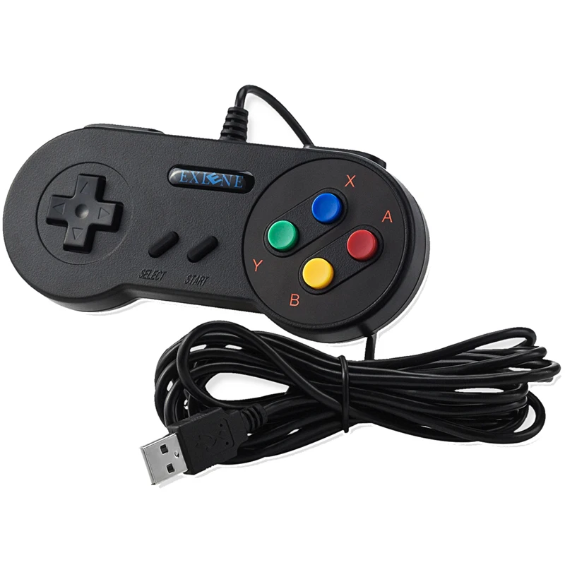 Exlene 2pc USB  е Ʈ  ̽ƽ  Ʈѷ  SNES  PC NESPi RetroPie Windows Raspberry Pi