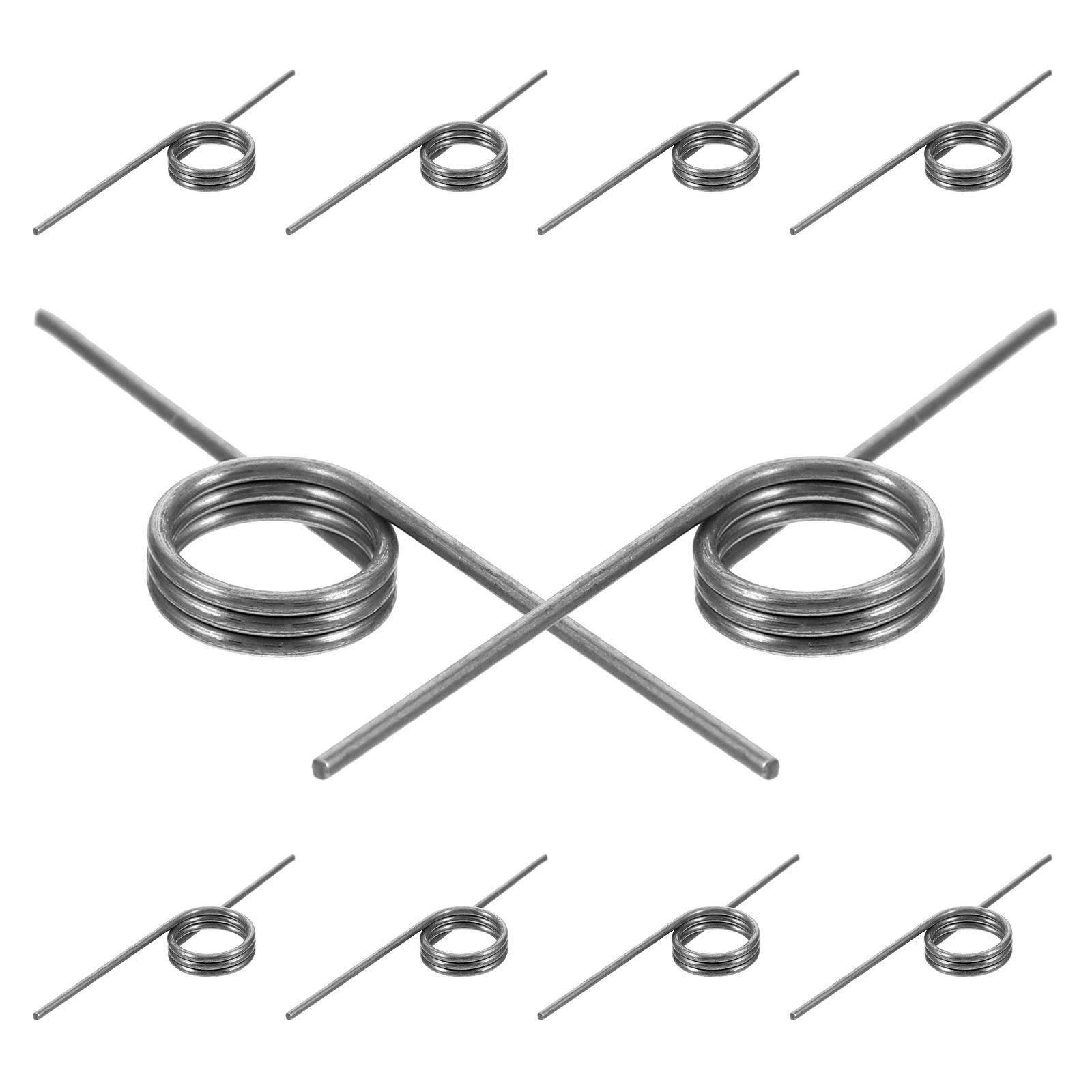 10 Pcs Replace Trash Can Accessories Springs Stainless Steel Metal Torsional Lid