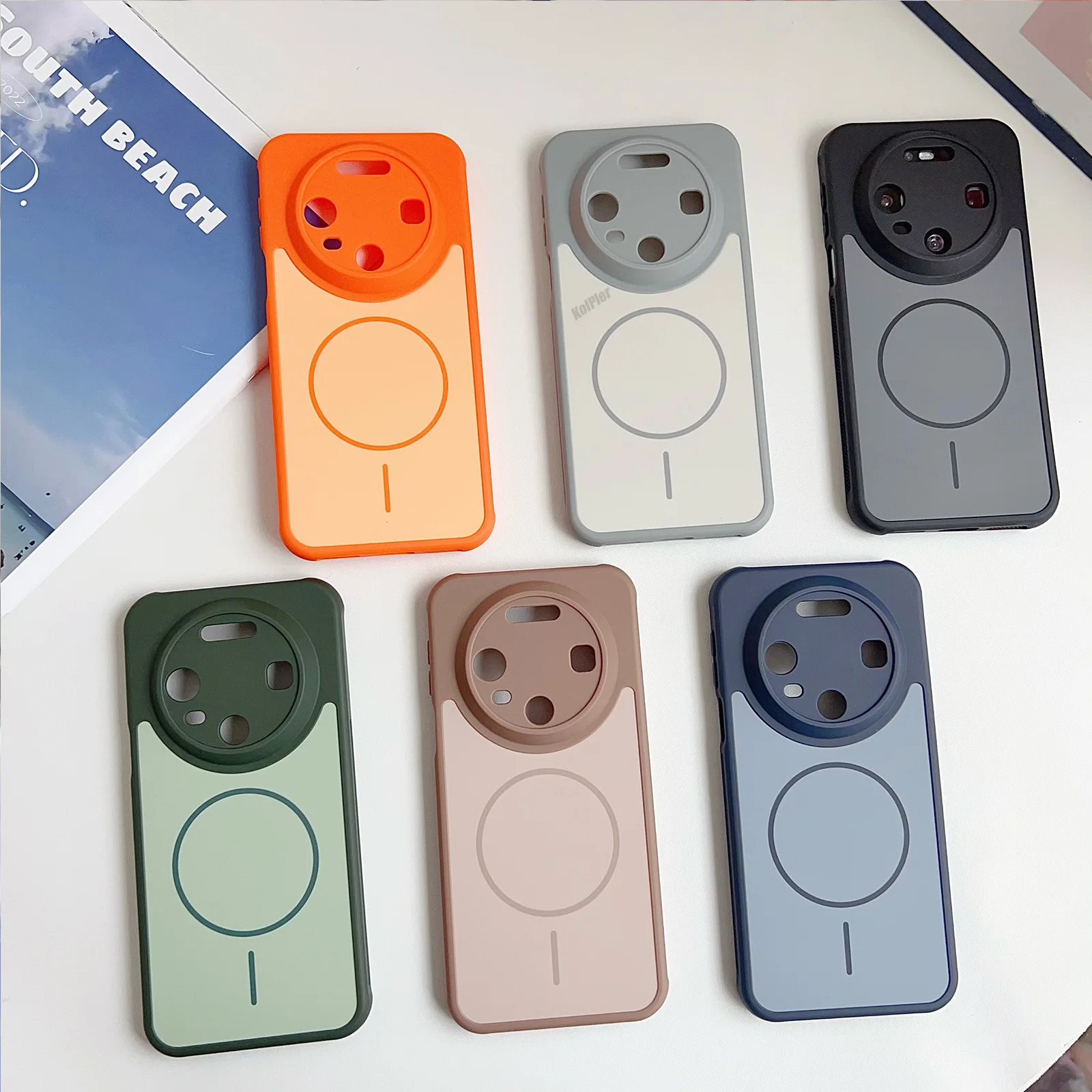 Enhanced Heat Dissipation Silicone Phone Case with Magnetic Wireless Charging and Shockproof Soft Cover