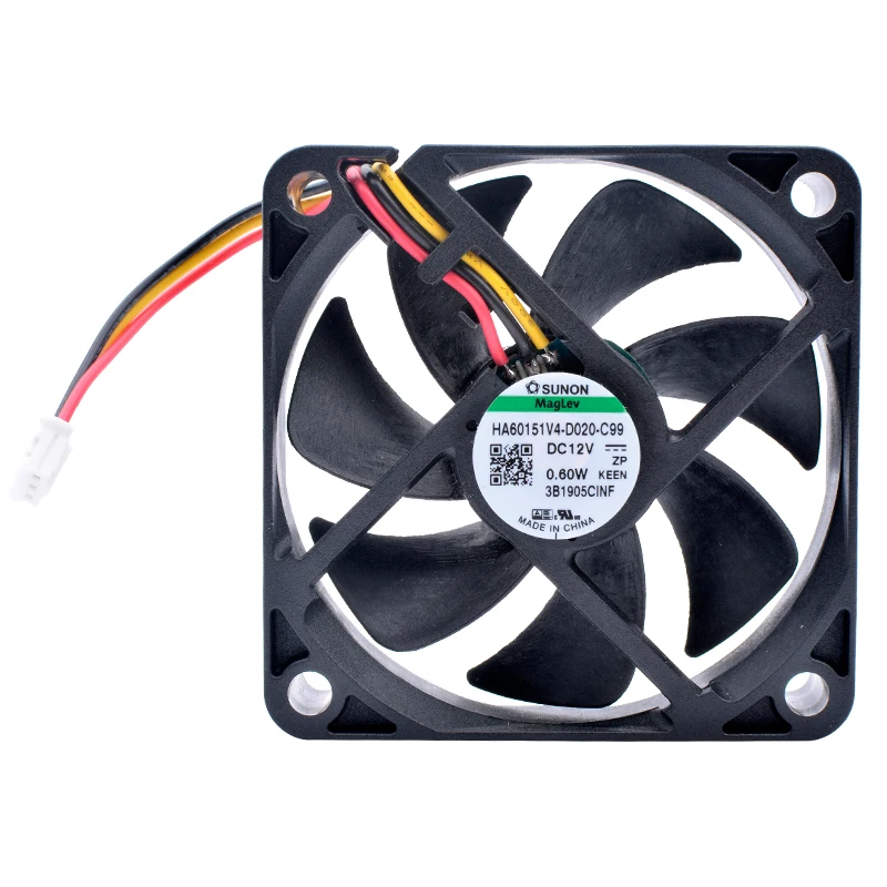 

HA60151V4-D020-C99 6cm 60mm fan 60x60x15mm DC12V 0.60W silent projector monitor cooling fan