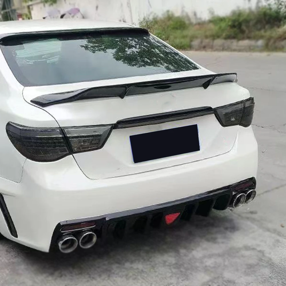 Toyota mark x 2010-2016,黒,白,ダックテール,屋外装飾アクセサリー用 