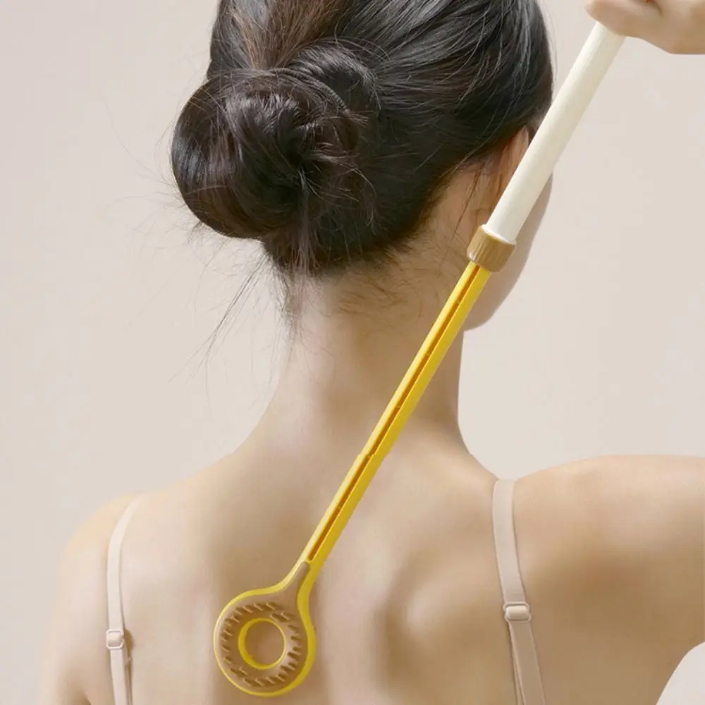 New Portable Extendable Back Scratcher Handheld Magnetic Acupressure Scalable Scratch Double-sided Massage Roller Body Massage