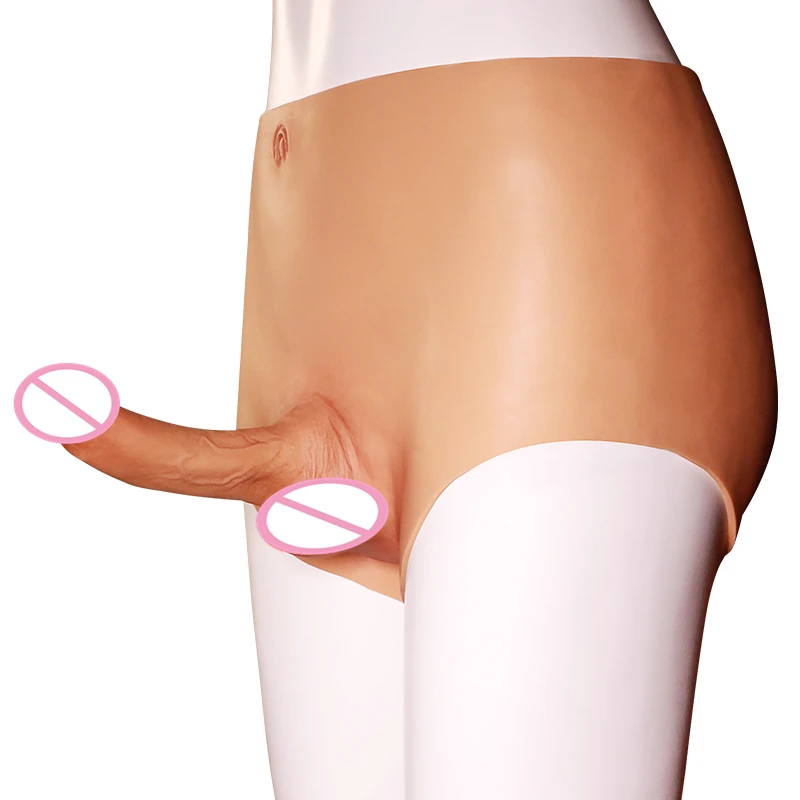 Tanie Pasujący Hollow Penis na silikonowych spodniach - miękki i r… sklep