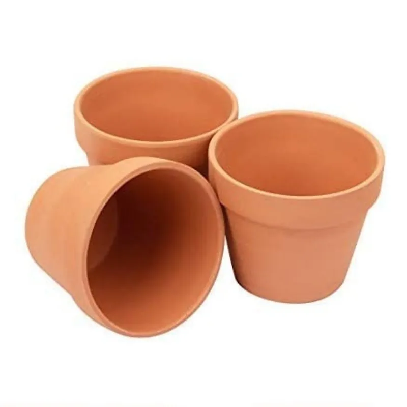 Set of 32 Small Terra Cotta Planter Pots with Drainage Holes