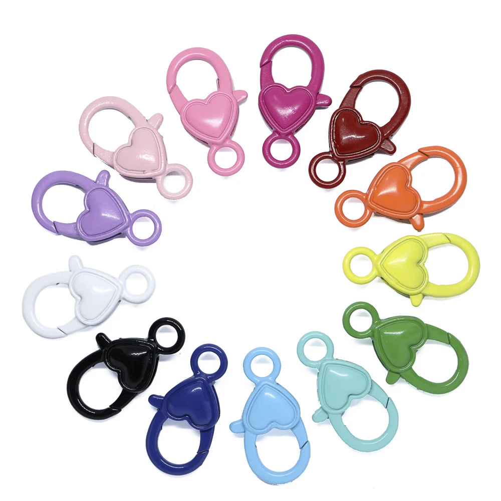 

Colorful Metal Lobster Clasps Spring Buckle for Jewelry Making Material Components Accessories Necklace Bracelet Connector DIY