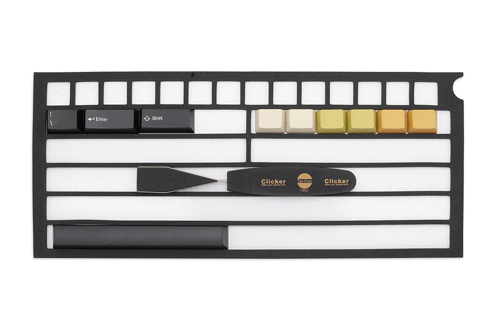 Taihao-cubic Alps Keycap Doubleshots Faça Você Mesmo Gaming Teclado Mecânico Abs Perfil Wob Branco sobre Preto - Imagem 4