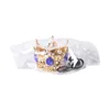 Pet Crown Headband Round Royal King Queen Crown Costume Hat for Cats & Small Dogs Birthday Party Festival Dress Up Photo Props 4