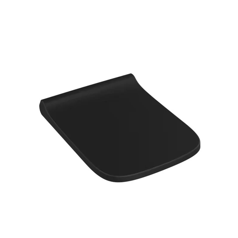 Duroplast UF penutup dudukan toilet hitam Matt untuk WC toilet dengan produsen dudukan Toilet
