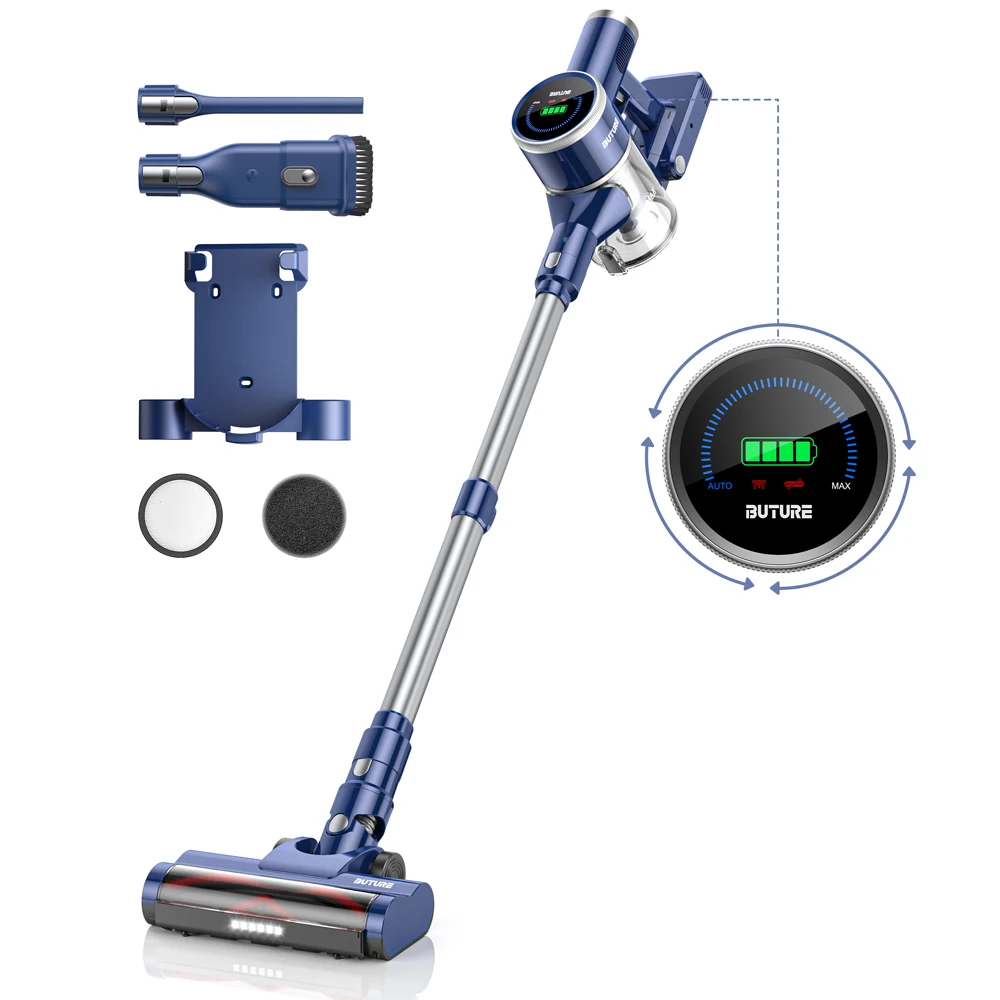 

55 Mins 33KPA Suction Power 400W Cordless Vacuum Cleaners for Pet Home Appliance 1L Dust Cup Removable Battery Handheld JR600