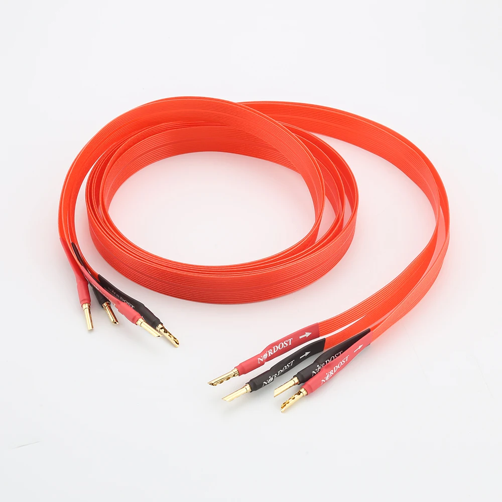 Vil metodologi Ligegyldighed Nordost Red Dawn Hifi Speaker Cable Flatline 6n Loudspeaker Cable  Silver-plated 99.9999% Ofc Audiophile Audio Cable Amplifier - Audio & Video  Cables - AliExpress
