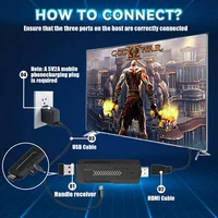 X2 Plus 60000 + игровые 50+ эмуляторов, классическая игровая консоль, 256 ГБ, игровая приставка, беспроводной контроллер 4K HD для PSP/PS1/GBA — изображение 3