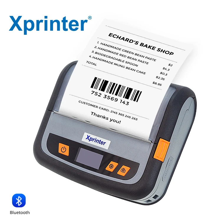 Xprinter XP-P816 모바일 4인치/110mm 열전사 영수증 프린터, IAP 온라인 업그레이드 지원, 택배용 바코드 휴대용 프린터