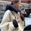 Zipper Panelled Women's Jackets With Hoodies Casual Drawstring Long Sleeved Jacket Female Autumn Winter Short Loose Outwear Tops 1