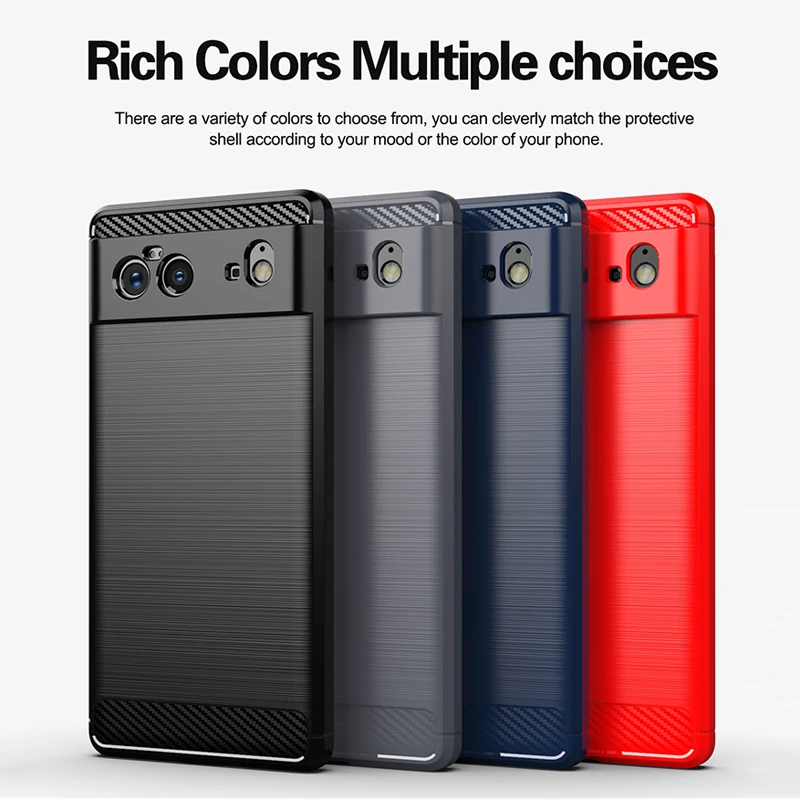 Carbon Fiber Shockproof Silicone Case
