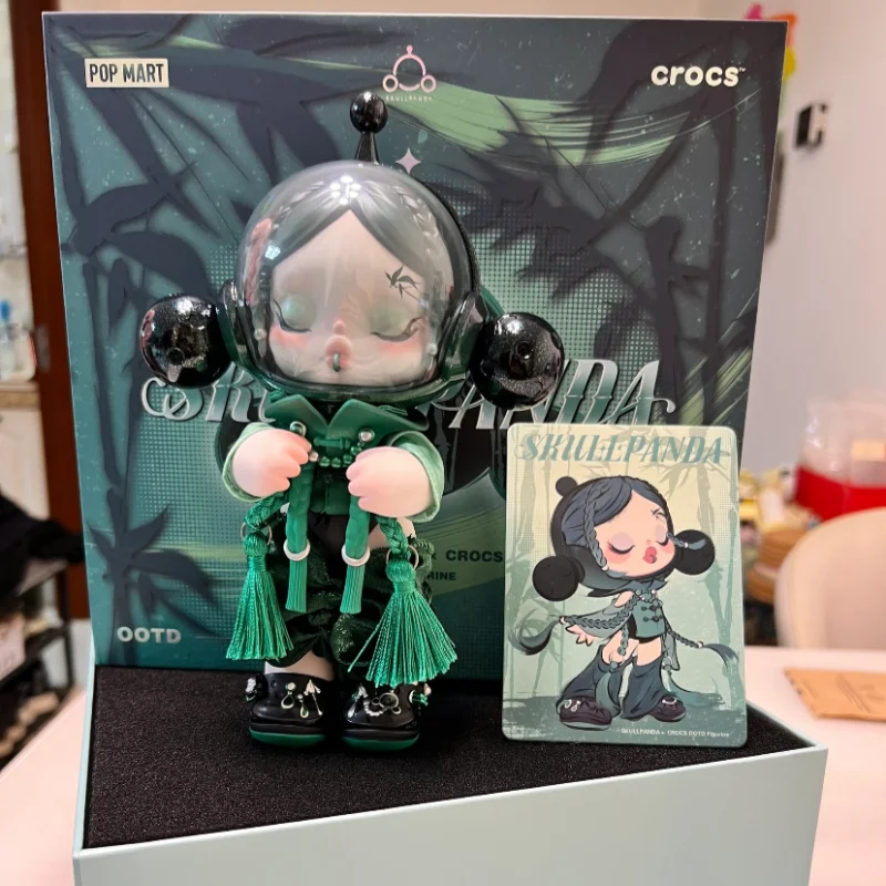 Genuine POP MART Blind Box SKULLPANDA X CROCS OOTD Series Toys