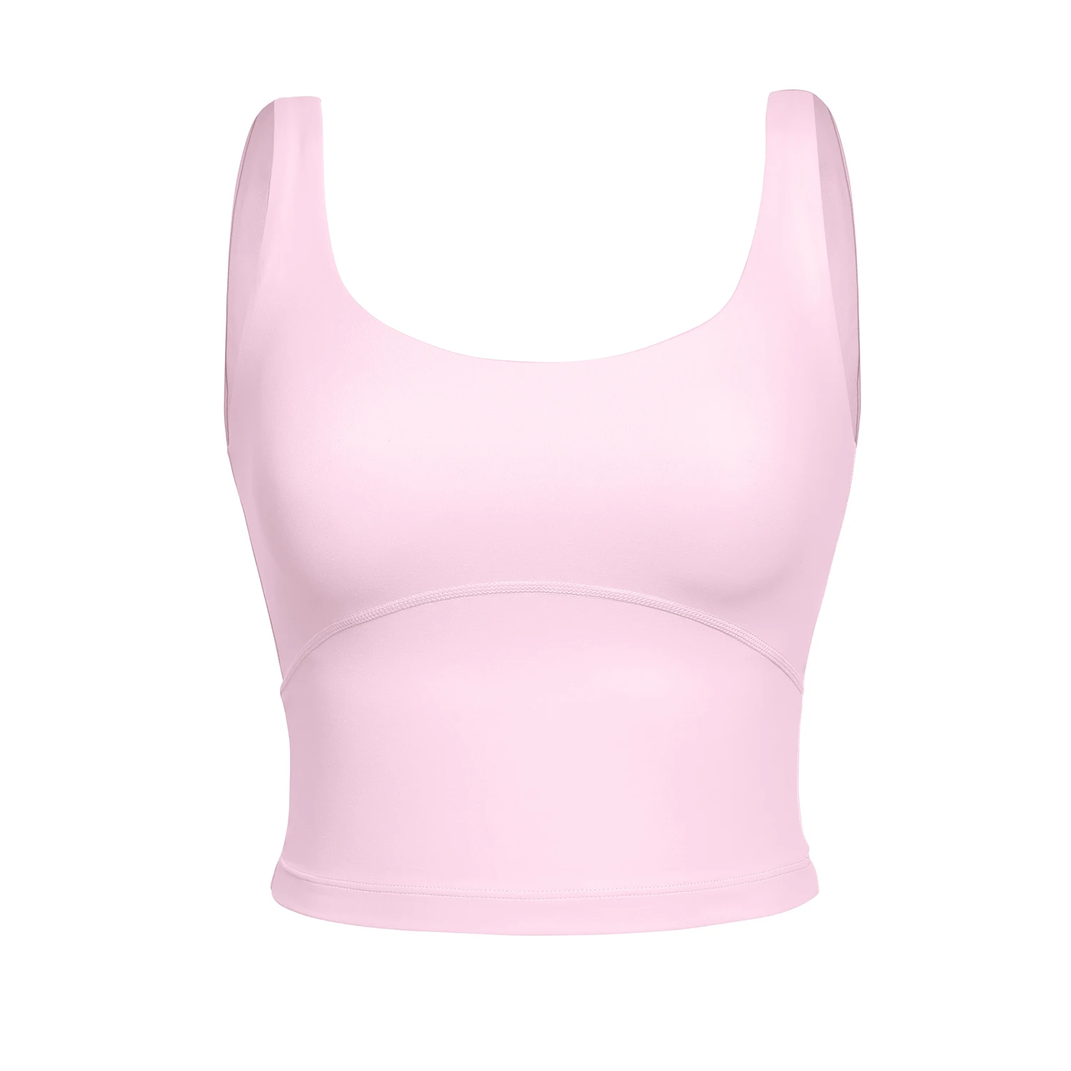 Buy Women Padded Longline Yoga Cami Crop Tank Tops with Built-in Bra Free  Size(28 Till 32) Pack of 1 White Color at