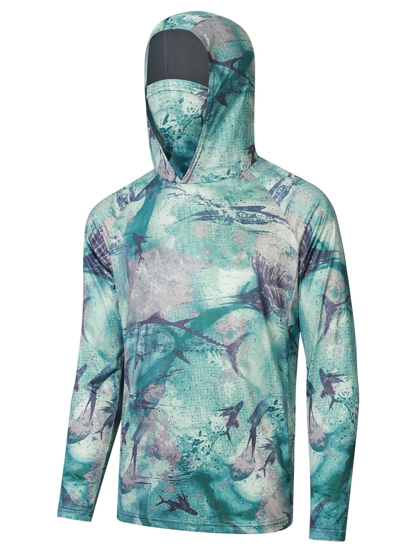 Fishing Shirts Camouflage Hoodie Summer Men's Long Sleeve