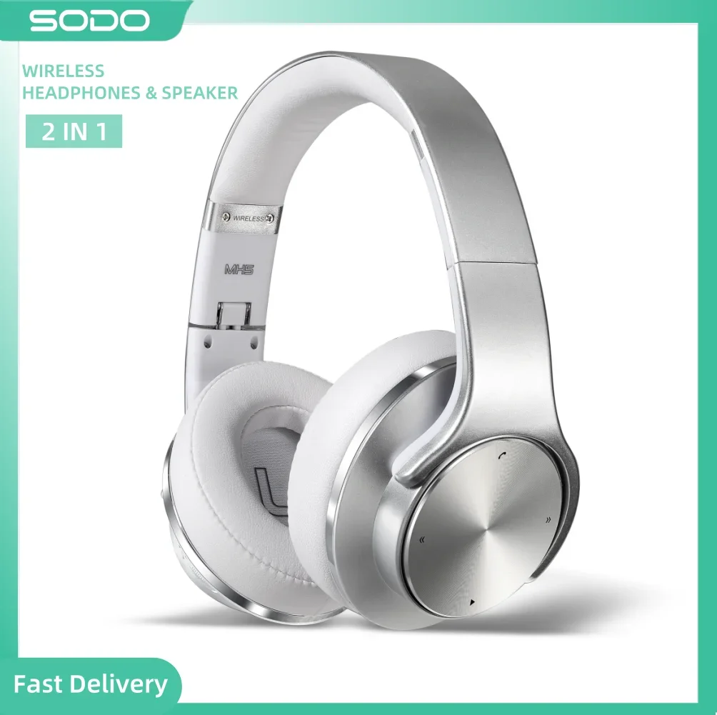 SODO ワイヤレスヘッドフォン TA-MH5 Sodo Mh-5 Wireless Headphones Speakers 2 In 1 Hifi Stereo
