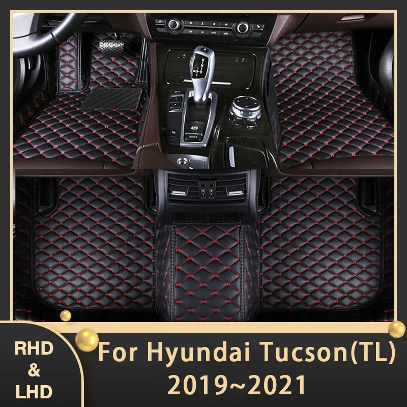 

Автомобильные коврики для Hyundai Tucson TL 2019 2020 2021 под заказ, автомобильные накладки на ножки, кожаный ковер, аксессуары для интерьера