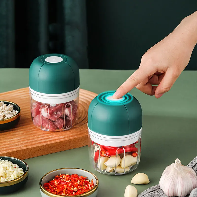 

Electric Rechargeable Food Processor Kitchen Chopper Garlic Masher Meat Grinder Mini Food Garlic Vegetable Chopper Crusher
