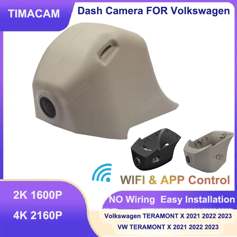 

2K 4K 2160P Dash Cam Camera for Volkswagen VW TERAMONT X 2021 2022 2023 Car DVR Video Recorder for 2021 2022 2023 VW TERAMONT X