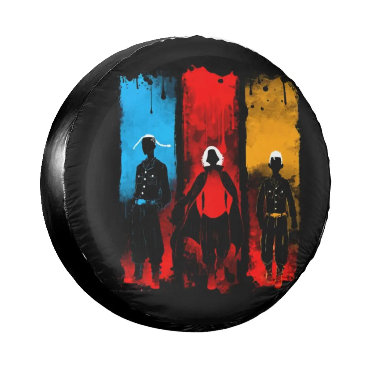 Tokyo Revengers Gang Spare Tire Cover For Jeep Mitsubishi Pajero Custom Manga Dust-Proof Car Wheel Covers 14" 15" 16" 17" Inch