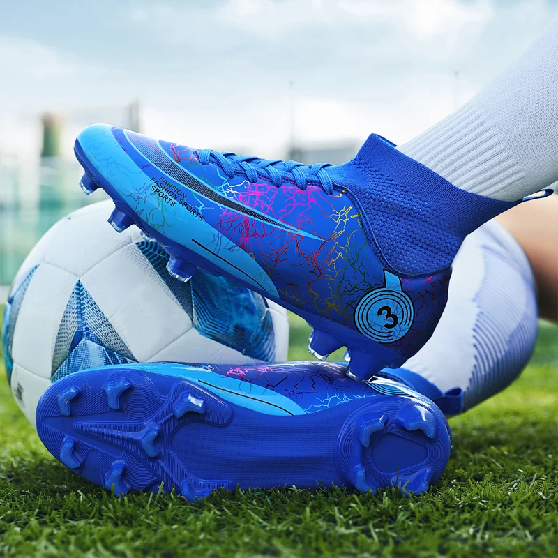 Long Spikes Society Herren Fußball Indoor Rasentraining Fast Field Boots Cleats Mann Turnschuhe Futsal Fußballschuhe_voghion.com