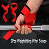 2PCS Weightlifting Straps Anti-Slip Gym Fitness Gloves Lifting Wrist Strap Strength Training Deadlifts Crossfit Hand Grips Wrist 3