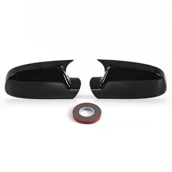 Rearview Mirror Cover Pair - Side Wing Mirror Cap Case Trim Car Accessories (Glossy Black)