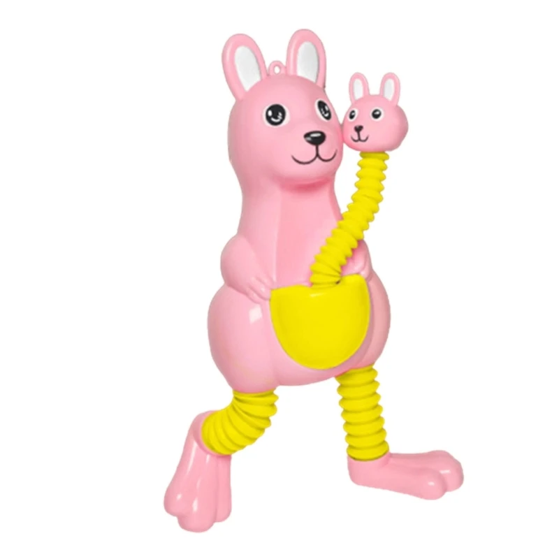 

Decompression LED Animal Pop-Tube Transform Toy ADD Sensory Play Telescopic Pipe