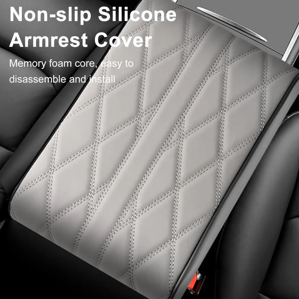 Car Armrest Box Pad Wear Resistant Scratch-proof Universal Soft Fabric  Central Control Armrest Box Cover Car Accessories