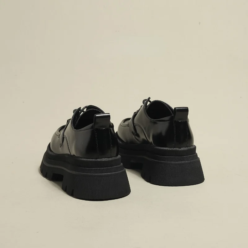 New Women Derby Shoes Platform Loafers British Style All-Match Casual Shoes Woman Sneakers Fashion Loafers Ladies Pumps Footwear