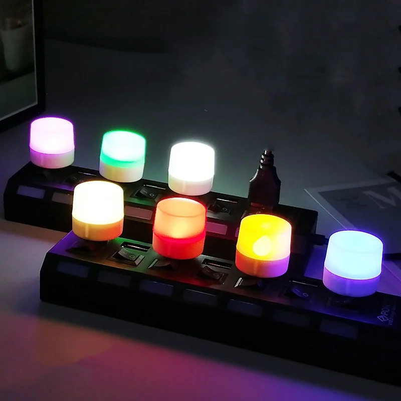 Led Light Night Light Mini Night Light Mini Led Light USB portable mini night light led sleeping small round lamp creative atmosphere white warm red blue green yellow purple USB lamp