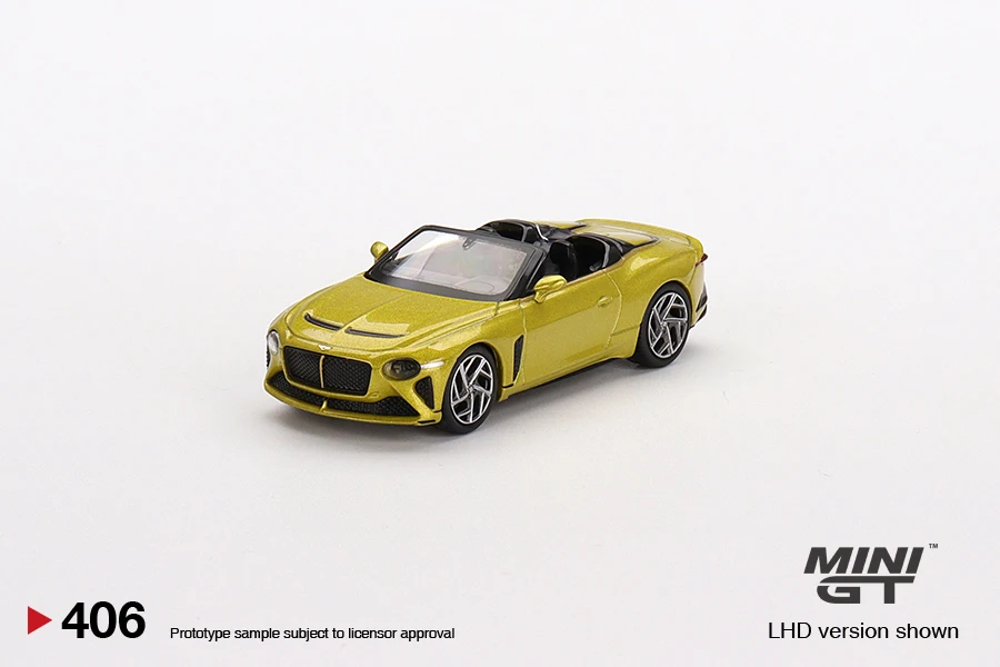 

Minigt 1/64 Mulliner Bacalar Yellow Flame MGT00406 Diecast Model Car Collection Limited Edition Hobby Toys