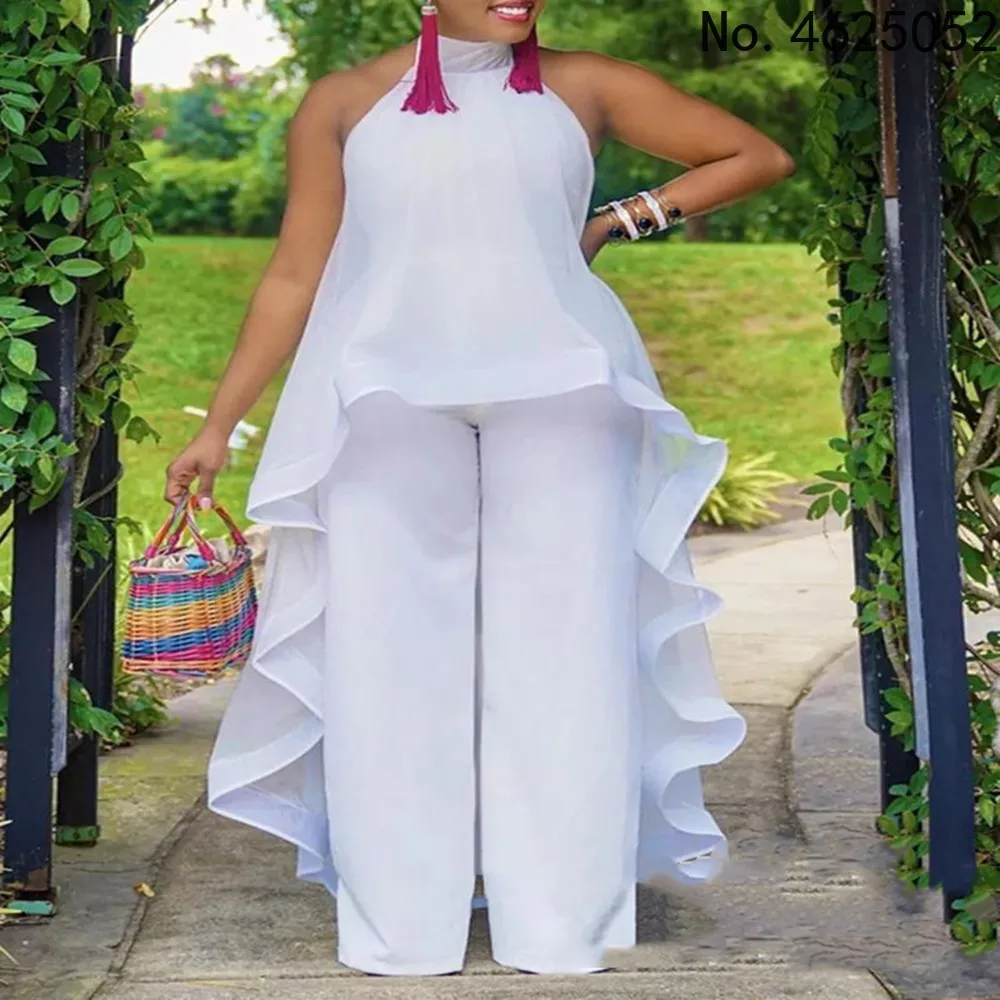 Women African Clothes Piece Set New Fashion Summer Chiffon Tops