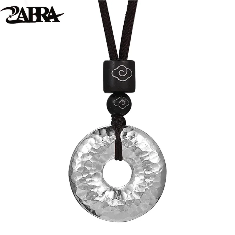 

Безопасная Пряжка ZABRA S999, цепочка с подвеской, мужской подарок на год рождения, подвеска ручной работы из стерлингового серебра